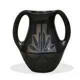 double-handled vase by Frances Naranjo & Santa Clara Pueblo, sold Apr 2021