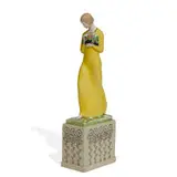 female figure with flowers by Ida Schwetz-Lehmann for Friedrich Goldscheider, sold Apr 2021