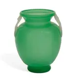 Steuben Division, Corning Glass Works, double-handled vase, #2939