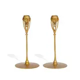 candlesticks, pair, #1210 by Tiffany Studios, sold Apr 2021