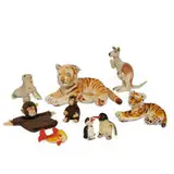 Steiff, stuffed animals, group of nine, Germany