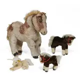 Steiff, stuffed animals, group of four, Germany