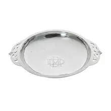 Adolph C. Kunkler, footed bowl with pierced handles