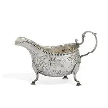 Matthew West, George III Irish sauceboat