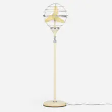 San Giorgio, Zodiaco standing fan, c. 1955, enameled steel and aluminum, chrome-plated steel, plastic