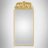 Giovanni Gariboldi, Wall mirror, c. 1940, gilt and lacquered wood, mirrored glass