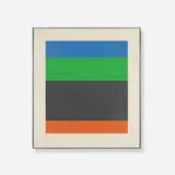 Blue Green Black Red by Ellsworth Kelly, 1971, lithograph on paper, sold Apr 2012