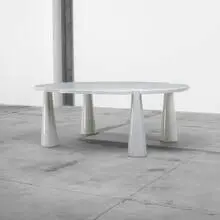 dining table from the Eros Collection by Angelo Mangiarotti, 1971, marble, sold Apr 2012