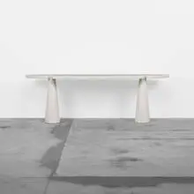 console from the Eros collection by Angelo Mangiarotti, 1971, marble, sold Apr 2012