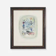 Le Cirque à l'Étoile by Marc Chagall, 1965, lithograph on paper, sold Apr 2012