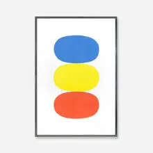Blue, Yellow, Red by Ellsworth Kelly, 1964-1965, lithograph on paper, sold Apr 2012