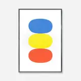 Blue, Yellow, Red by Ellsworth Kelly, 1964-1965, lithograph on paper, sold Apr 2012