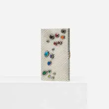 box by Claude Moliterni, c. 1970, sterling silver, 14k gold, precious and semi-precious gemstones, sold Apr 2012