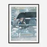 Aya Takano, Drive with a Night Dog, 2006, offset lithograph on paper