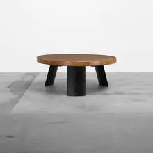 coffee table, model 5018 by Paul Theodore Frankl, c. 1948, lacquered cork, lacquered mahogany, sold Apr 2012