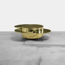 Gabriella Crespi, coffee table, c. 1970, brass