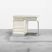 desk by Ico Parisi, c. 1951, lacquered wood, marble, aluminum, sold Apr 2012