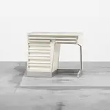 Ico Parisi, desk, c. 1951, lacquered wood, marble, aluminum