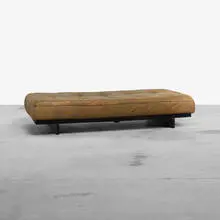 De Sede, DS 80 daybed, 1972, leather, lacquered wood