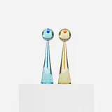 Luciano Gaspari, Pinnacoli, pair, c. 1958, glass