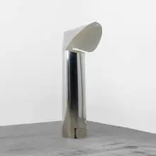 Chiara floor lamp by Mario Bellini, 1967, chrome-plated and enameled metal, sold Apr 2012