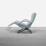 P40 lounge chair by Osvaldo Borsani, c. 1955, upholstery, enameled steel, rubber, brass, sold Apr 2012