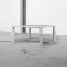 Ettore Sottsass, Shift dining table, 1986, marble