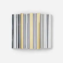 wall lamp by C. Jeré, c. 1970, chrome-plated steel, brass, sold Apr 2012