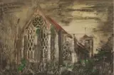 Untitled by John Piper, 1903-1992) DORCHESTER ABBEY Offset lithograph printed in colours, sold Apr 2019