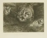 Nicola Hicks, Untitled, b.1960) GRANDAUGHTER Etching