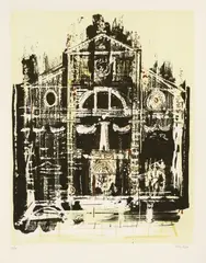 John Piper, Untitled, VENICE (LEVINSON 119) Lithograph printed in colours
