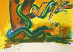 Untitled by Allen Jones, b.1937) THE TREE Lithograph printed in colours, sold Apr 2019