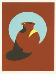 Patrick Caulfield, Untitled, 1936-2005) BROWN POT Screenprint in colours