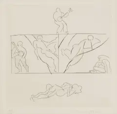 Untitled by Allen Jones, b.1937) GRENADA Etching, sold Apr 2019