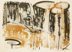 Untitled by Terry Frost, 1915-2003) BROWN FIGURE (KEMP 25) Lithograph printed in colours, sold Apr 2019
