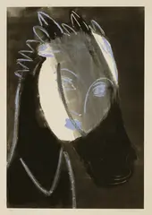 Sonia Lawson, Untitled, b.1934) GIRL DREAMING OF PONY Lithograph printed in colours
