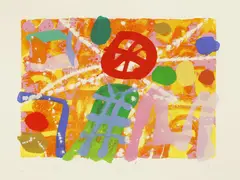 Albert Irvin, Untitled, 1922-2015) O'CONNELL Screenprint with woodblock in colours