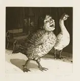 Paula Rego, Untitled, b.1935) GOOSEY GOOSEY GANDER Etching and aquatint