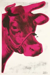 Untitled by Andy Warhol, 1928-1987) COW POSTER Screenprint in colours, sold Apr 2019