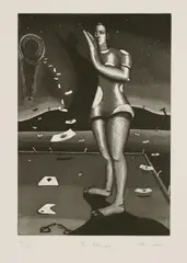 Chris Gollon, Untitled, 1953-2017) THE WHISPER Etching with aquatint
