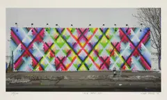 Maya Hayuk, Untitled, b.1969) CHEM TRAILS NYC Giclée print in colours
