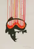 Schoony, Untitled, b.1974) WAR CRY Screenprint with applied paint