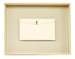 Pejac, Untitled, b.1977) LOVE LETTER Mixed media on custom made envelope from Paper Arches 250 gr