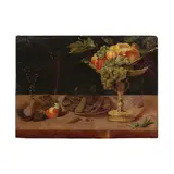 Le Jeune Osias Beert, Nature morte avec un écureuil, oil on panel, the reverse stamped with panel maker's mark of Guilliam Aertssens and the castle and hands of Antwerp