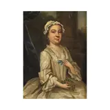 William Verelst, Deux portraits : d'une dame de qualité et sa fille, a pair, oil on copper