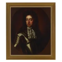 Nicolas de Largillière, A portrait of a gentleman in armor, oil on canvas