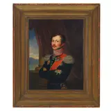 Leopold Fertbauer, A three-quarter length portrait of the Major General of the Russian Imperial Army Pavel Jakowlewitsch von Rennenkampff wearing the sash of the Order of St. Anna, oil on panel