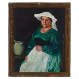 Continental School, An Italian peasant, oil on canvas