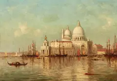 Christopher Pearse Cranch, Venice, oil on canvas