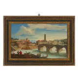 Hendrik Frans van Lint, The Ponte Rotto, Rome, oil on canvas